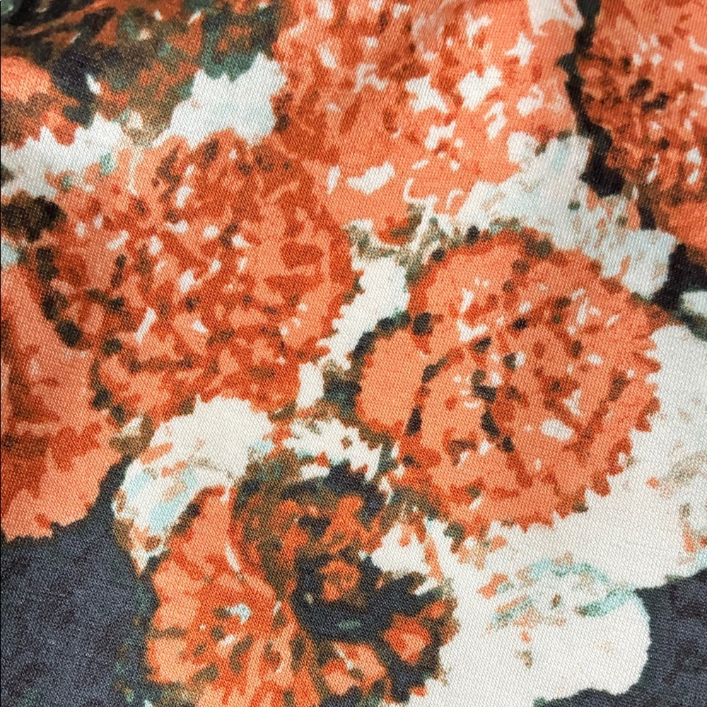 Floral Print Pants with Elastic Waist  LulaRoe Boyfriend Jogger Size Medium - Picture 3 of 3